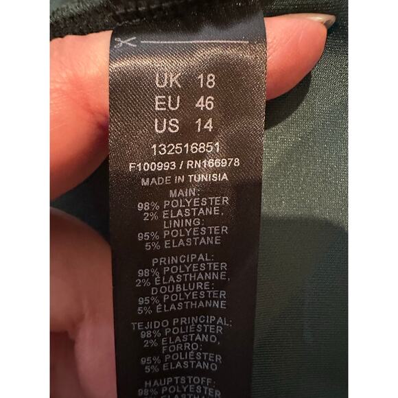 ASOS DESIGN Women’s Satin Corset Top Emerald Green Size 14 – NWT Statement Top - Picture 5 of 7